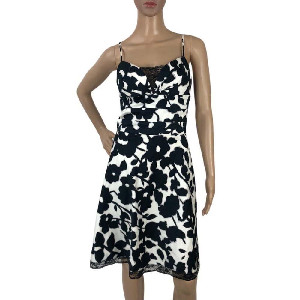 OC by Oleg Cassini Floral Print Sleeveless Lace A-Line Fit &‎ Flare Cami Dress 2